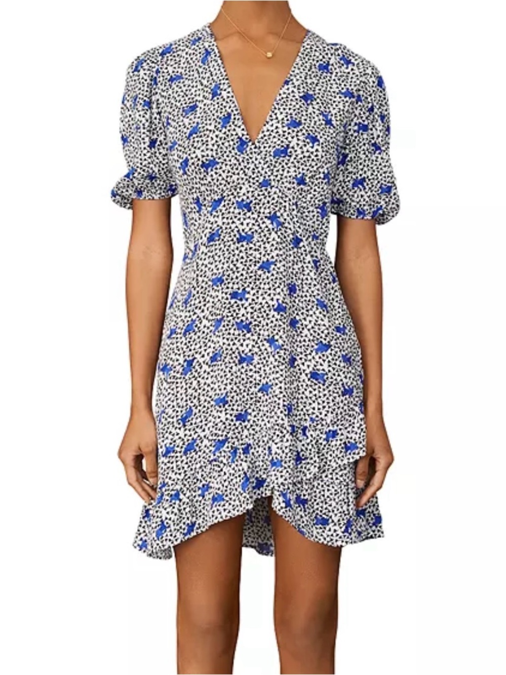 Maje Ripensee Floral Print Mini Dress Size 40 NWT